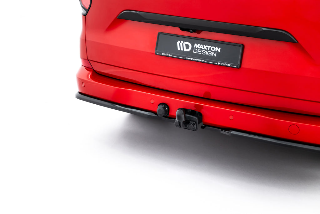 Maxton Design Heck Ansatz Flaps Diffusor passend für VW Transporter T7 schwarz Hochglanz