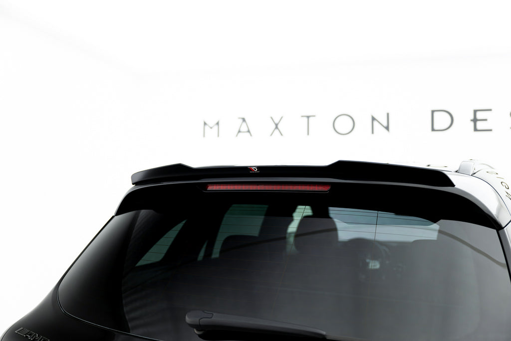 Maxton Design Spoiler CAP passend für Mercedes-AMG GLC 43 SUV X253 Facelift schwarz Hochglanz