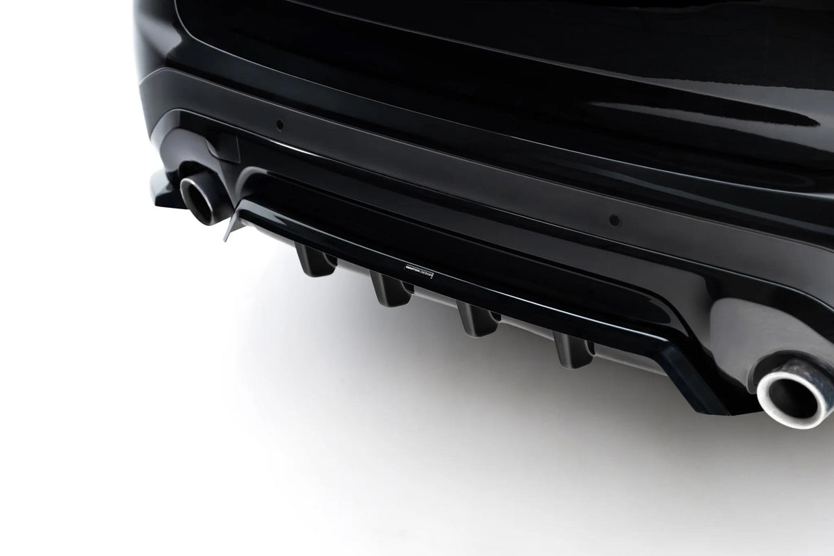 Maxton Design Diffusor für BMW X3 G01 [2017-2021] | Schwarz Hochglanz | ABS-Kunststoff