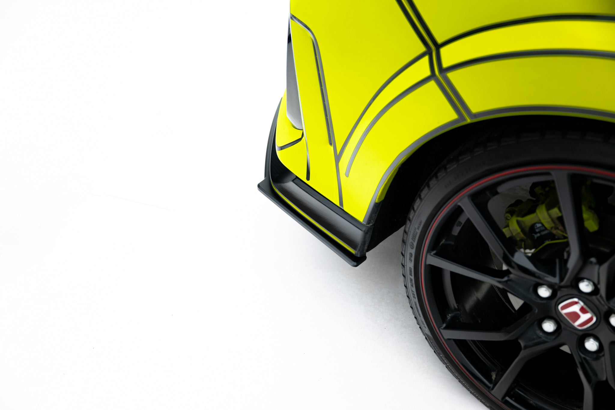 Maxton Design Robuste Racing Diffusor Heck Ansatz V.2 passend für Honda Civic Type-R Mk10 / Mk10 Facelift