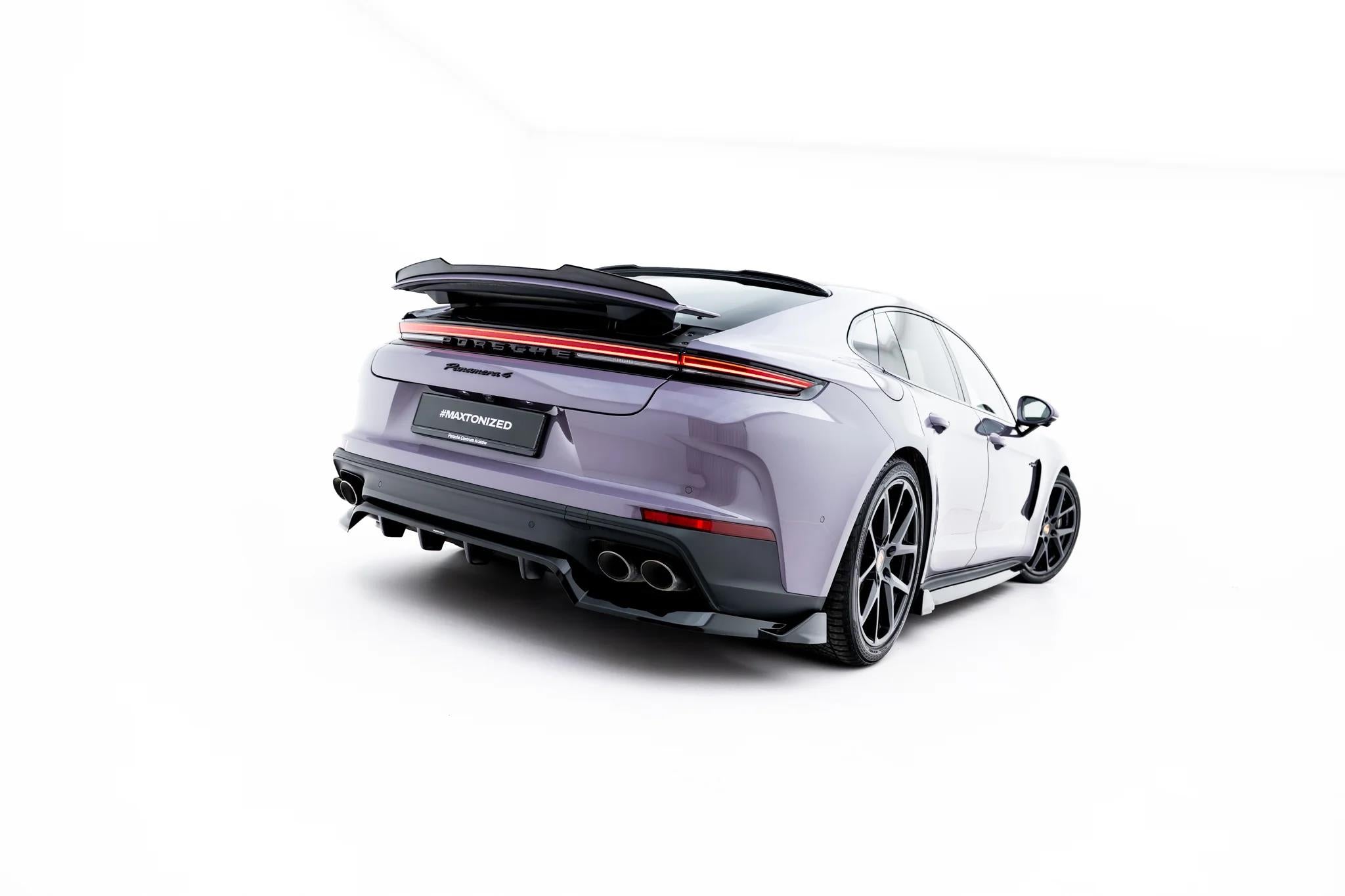 Maxton Design Heckspoiler Lippe Porsche Panamera 4 / 4S E-Hybrid / 4 E-Hybrid 972 Schwarz Hochglanz