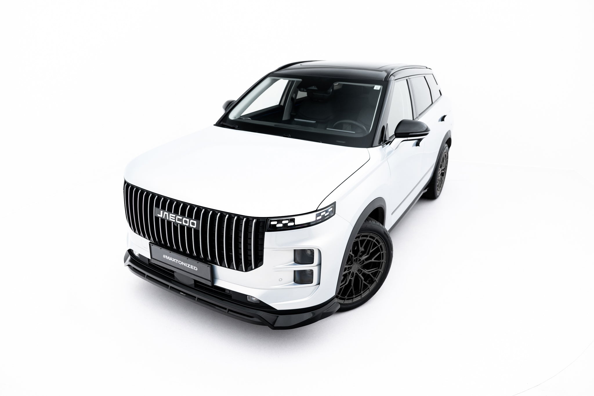 Maxton Design Street+ Spoilerlippe Front Ansatz passend für Jaecoo 7 Mk1 schwarz Hochglanz