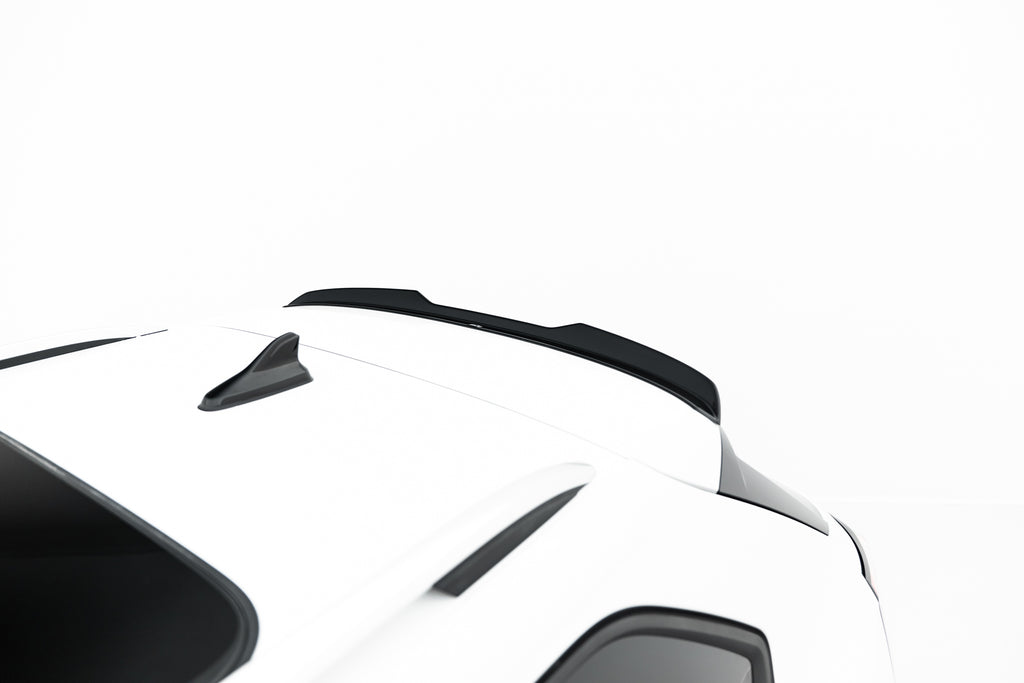 Maxton Design Spoiler CAP passend für VW Golf Variant Mk8 Facelift schwarz Hochglanz