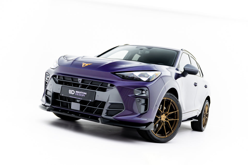 Maxton Design Street+ Spoilerlippe Front Ansatz V.1 passend für Cupra Terramar Mk1 schwarz Hochglanz