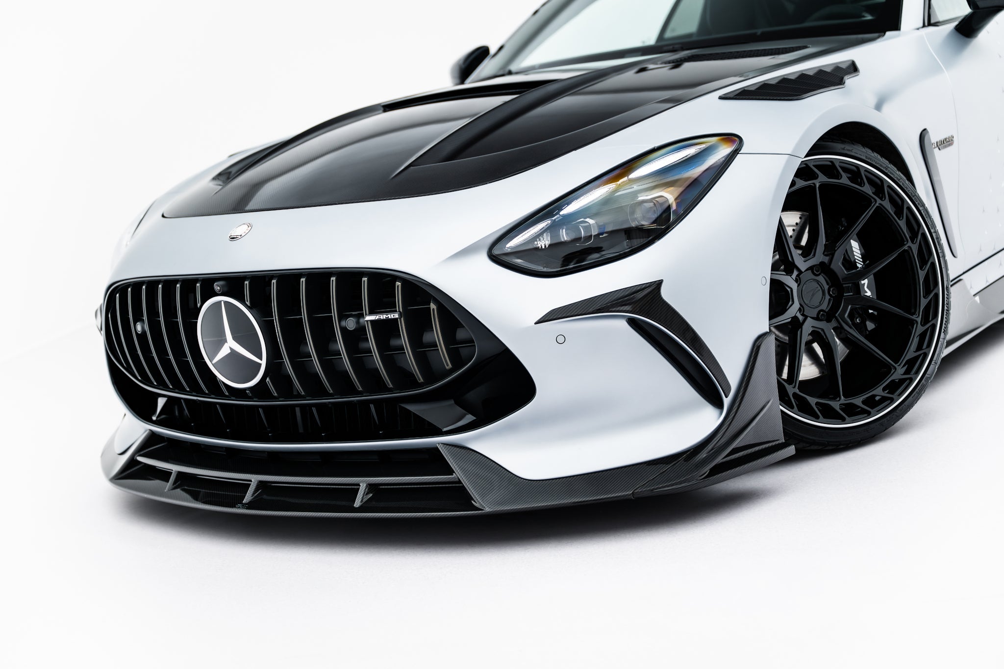 Maxton Design Prepreg Carbon Fiber Street+ Spoilerlippe Front Ansatz passend für Mercedes-AMG GT 63 / 55 / 63 S E Performance C192