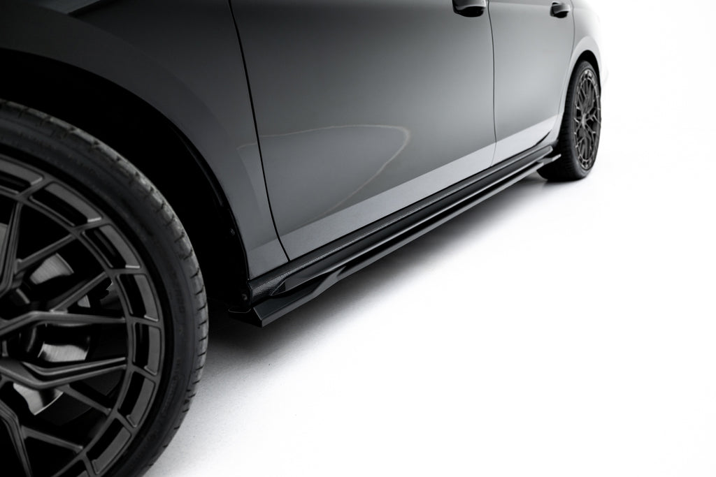 Maxton Design Street+ Seitenschweller Leisten passend für V.1 passend für Skoda Superb Sportline Mk4 schwarz Hochglanz
