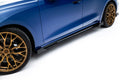 Maxton Design Street Pro Street+ Seitenschweller Leisten + Flaps passend für Audi A5 S-Line / S5 Limousine / Avant B10 schwarz Hochglanz