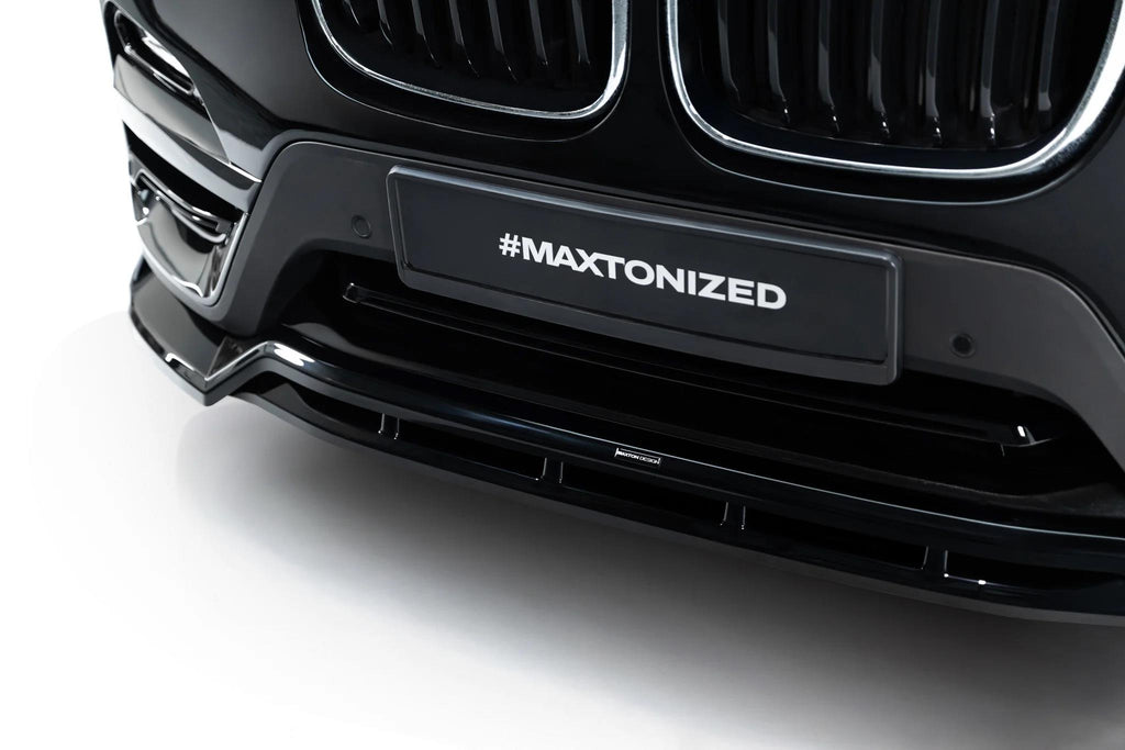 Maxton Design Frontspoiler für BMW X3 G01 [2017-2021] | Schwarz Hochglanz | ABS-Kunststoff