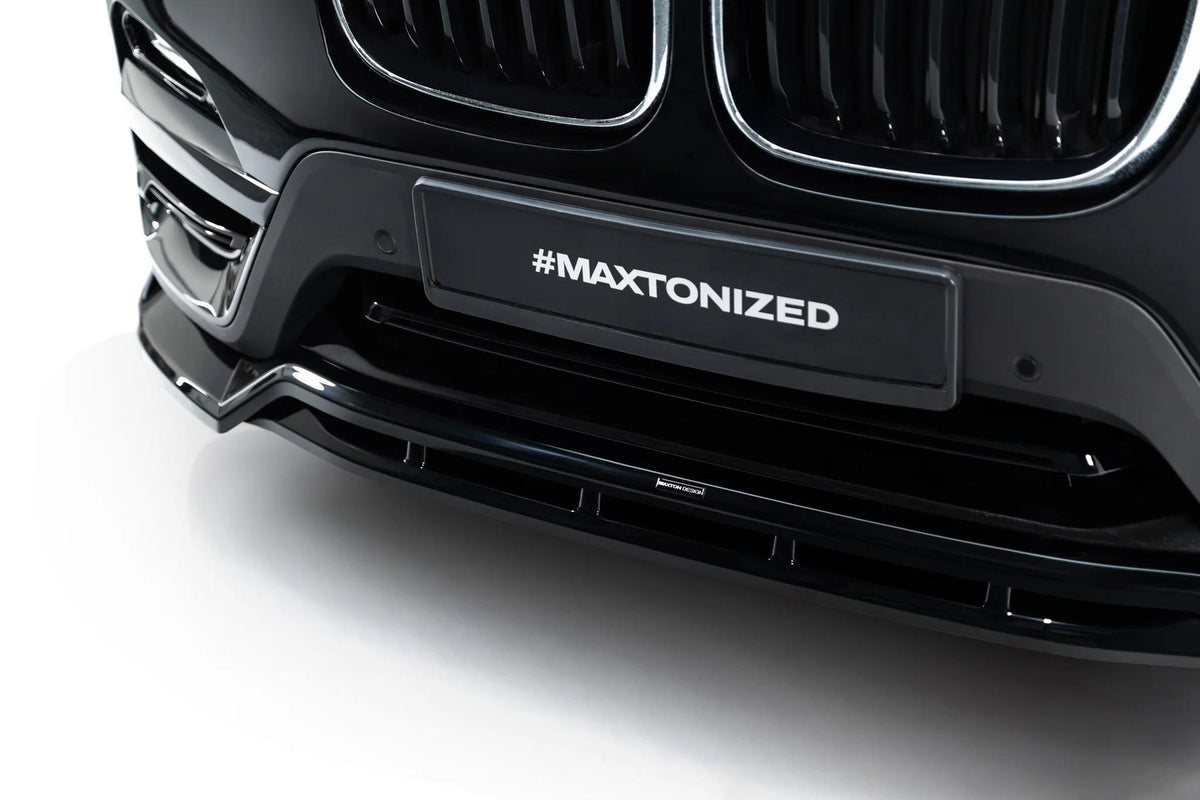 Maxton Design Frontspoiler für BMW X3 G01 [2017-2021] | Schwarz Hochglanz | ABS-Kunststoff
