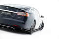 Maxton Design Heck Ansatz Flaps Diffusor V.1 passend für Tesla Model S Mk1 schwarz Hochglanz