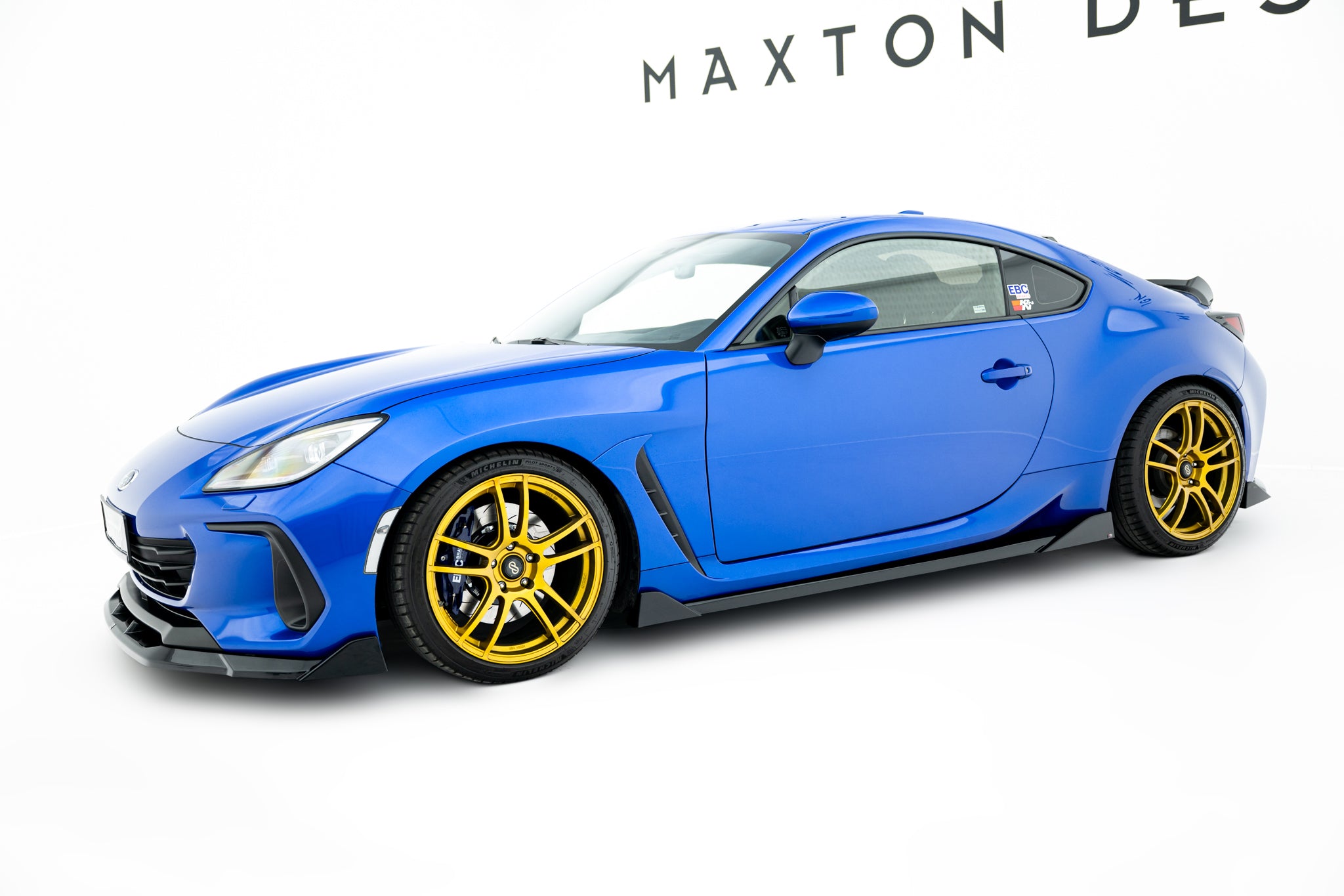 Maxton Design Street+ Seitenschweller Leisten passend für V.3 passend für Subaru BRZ Mk2 schwarz Hochglanz
