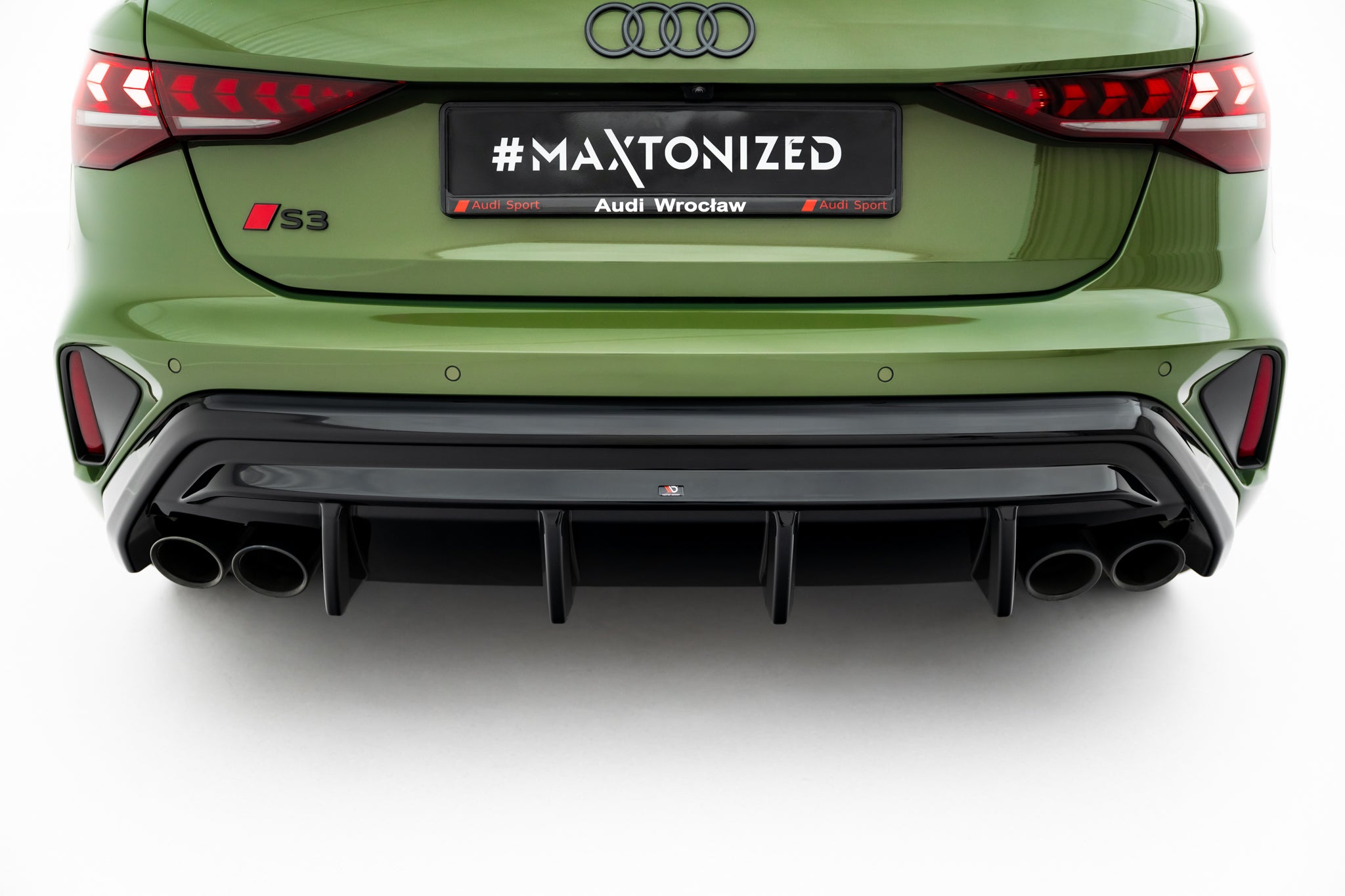 Maxton Design Diffusor Heck Ansatz passend für Audi S3 Sportback 8Y Facelift