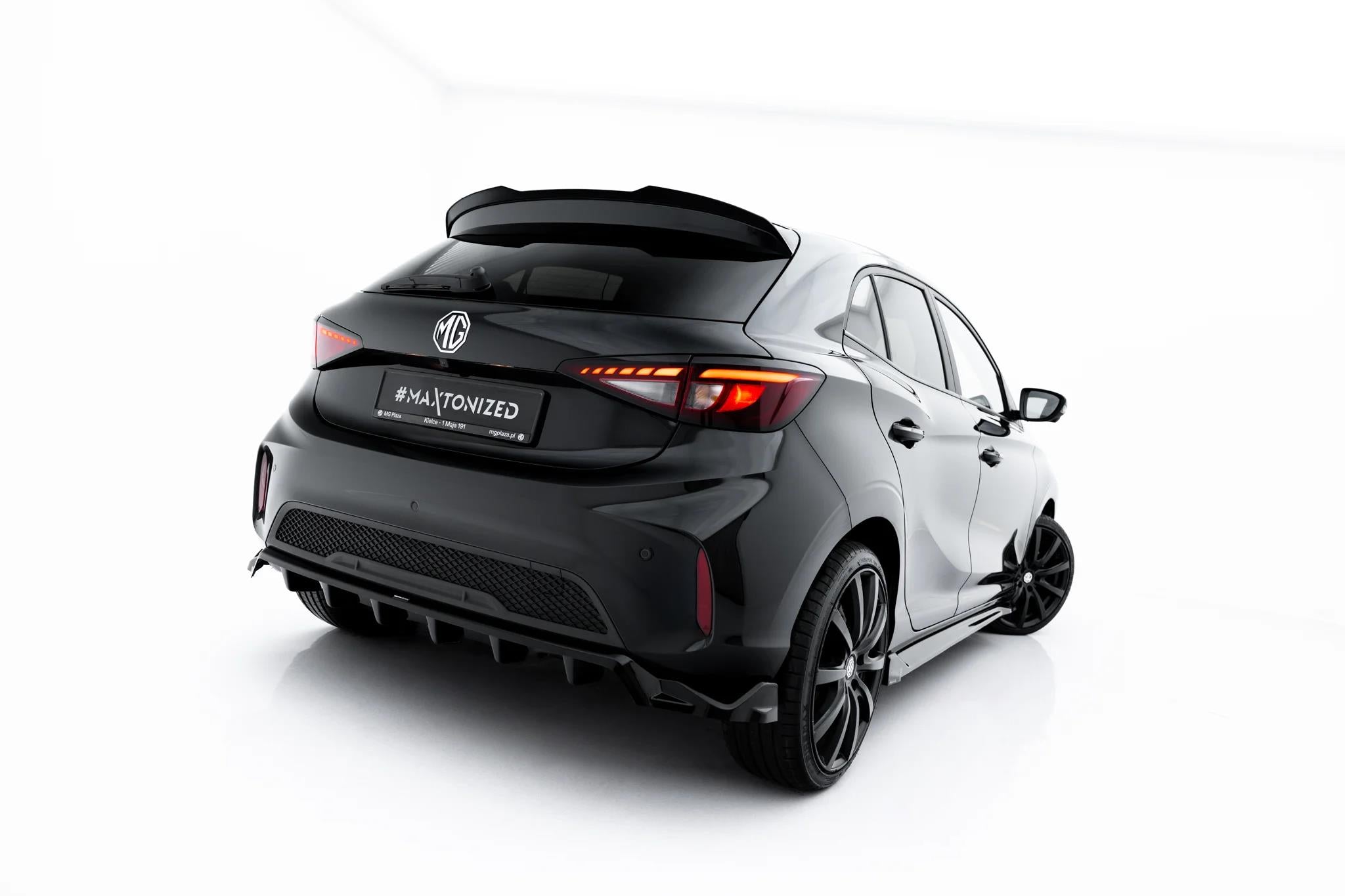 Maxton Design Street+ Mittlerer Diffusor RACE passend für MG 3 Mk1 schwarz Hochglanz