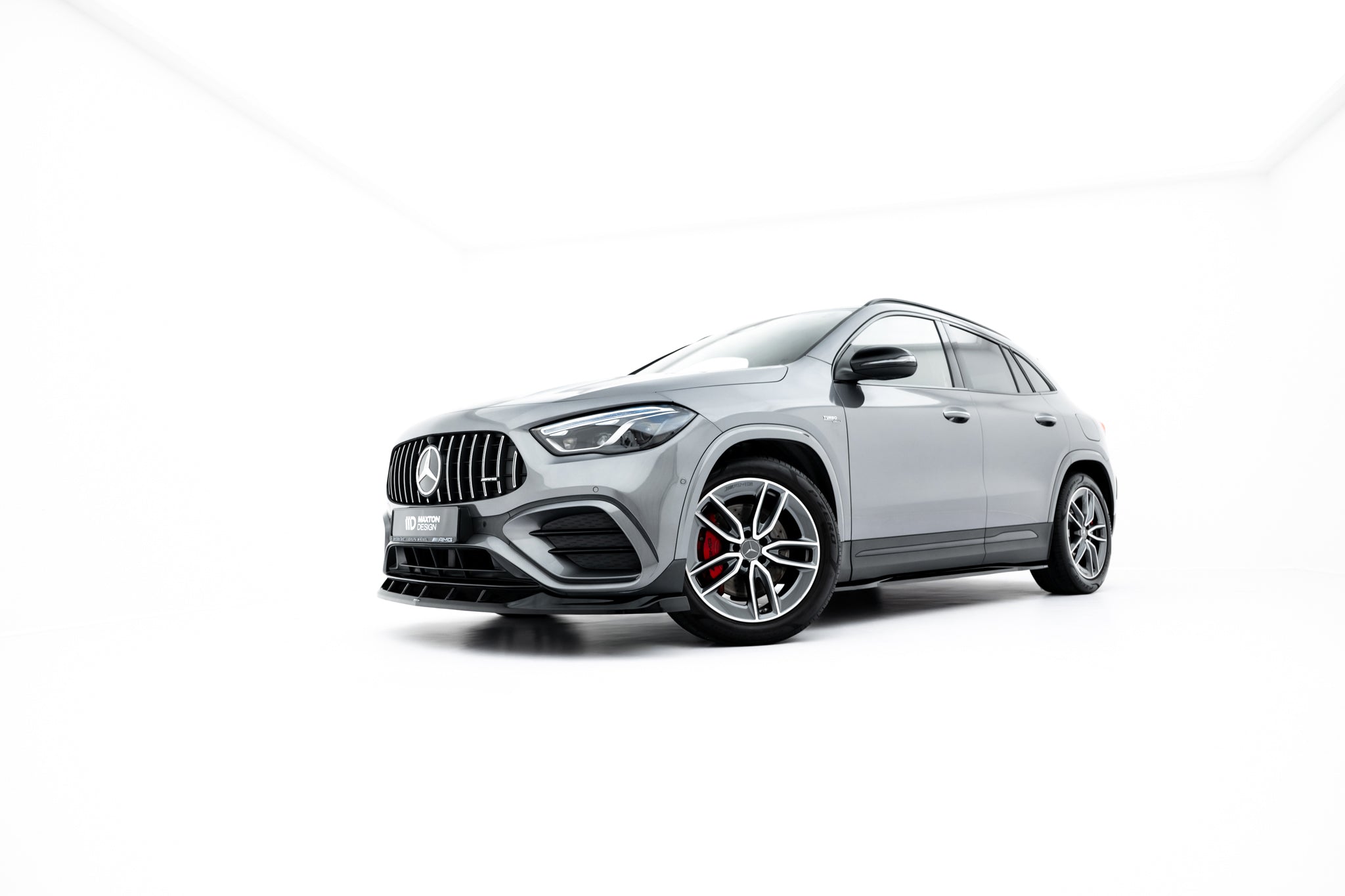 Maxton Design Street+ Seitenschweller Leisten passend für Mercedes-AMG GLA 35 H247 Facelift schwarz Hochglanz