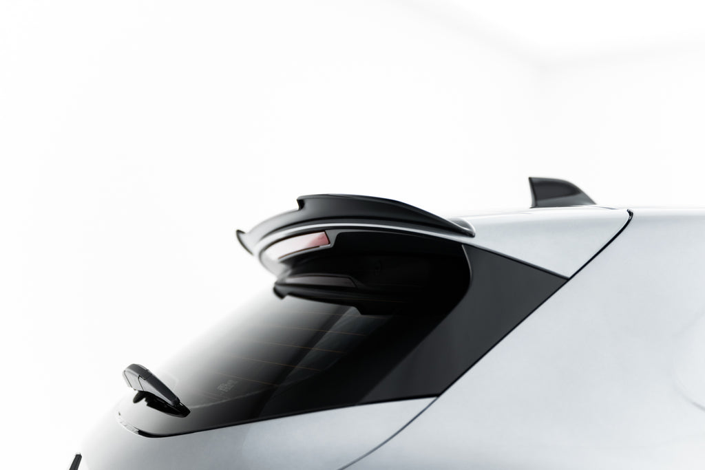 Maxton Design Spoiler CAP passend für Renault Clio Mk5 Facelift schwarz Hochglanz