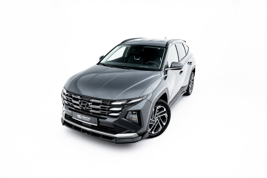 Maxton Design Street+ Spoilerlippe Front Ansatz passend für Hyundai Tucson Mk4 Facelift schwarz Hochglanz