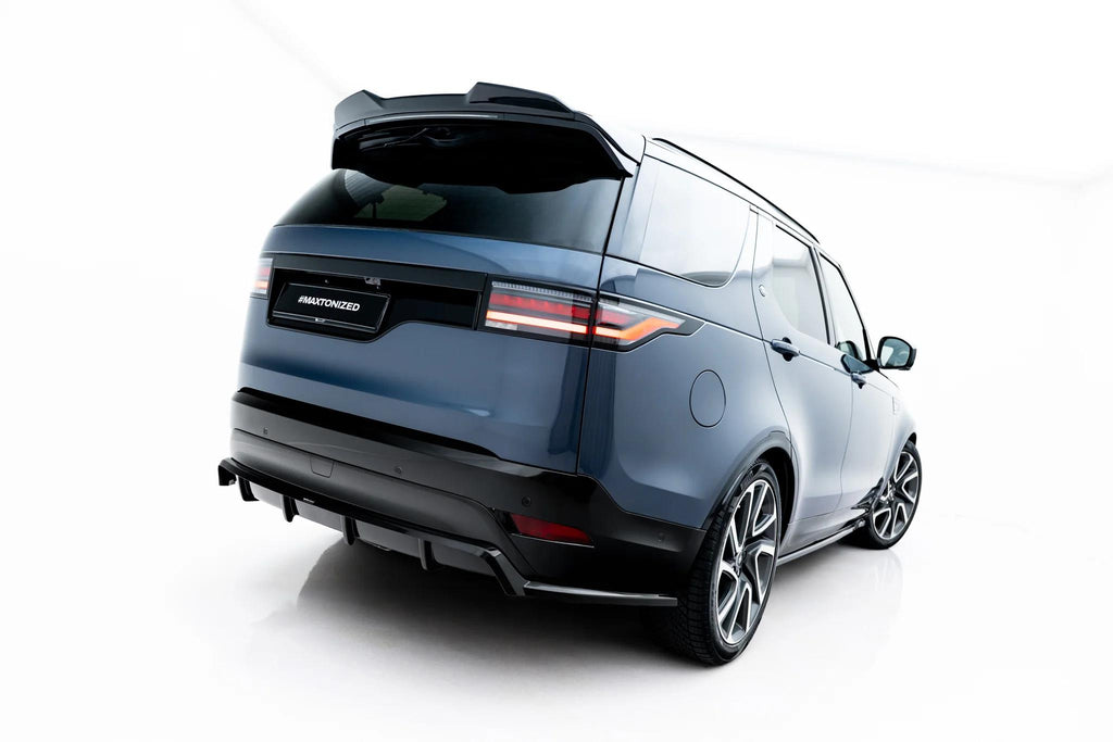 Maxton Design Street+ Mittlerer Diffusor Race Passend für Land Rover Discovery Hse Mk5 Facelift Schwarz Hochglanz