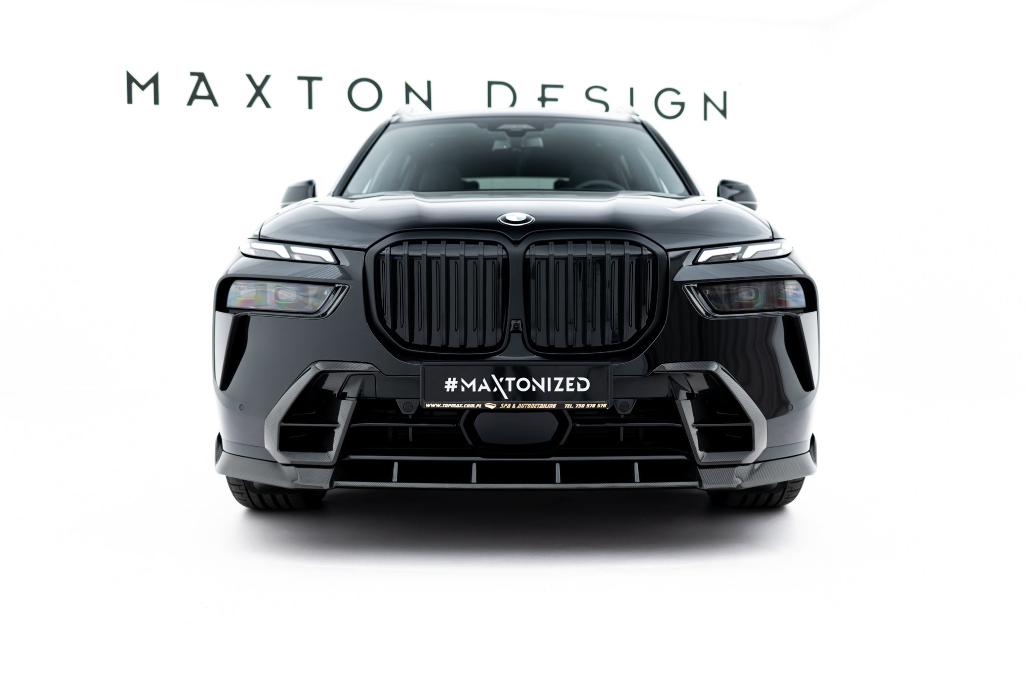 Maxton Design Prepreg Carbon Front Bumper Side Vents BMW X7 M-Paket G07 Facelift für BMW X7 G07 Facelift