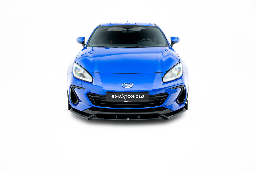 Maxton Design Street+ Spoilerlippe Front Ansatz V.1 + Flaps passend für Subaru BRZ Mk2