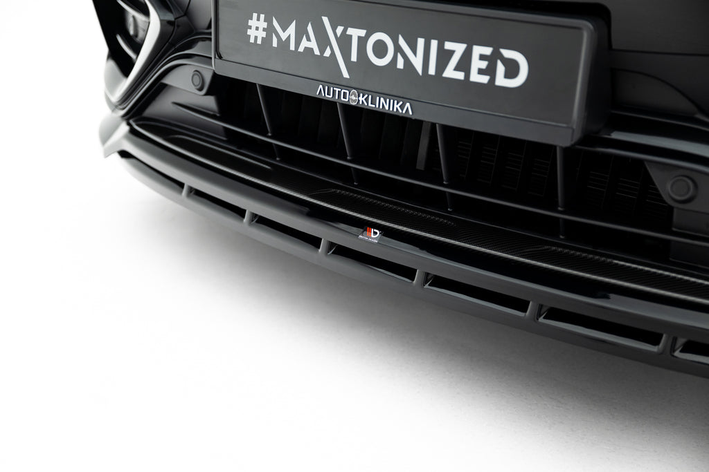Maxton Design Street+ Spoilerlippe Front Ansatz passend für Mercedes-AMG GLC 43 X254 schwarz Hochglanz