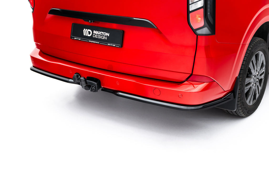 Maxton Design Heck Ansatz Flaps Diffusor passend für VW Transporter T7 schwarz Hochglanz