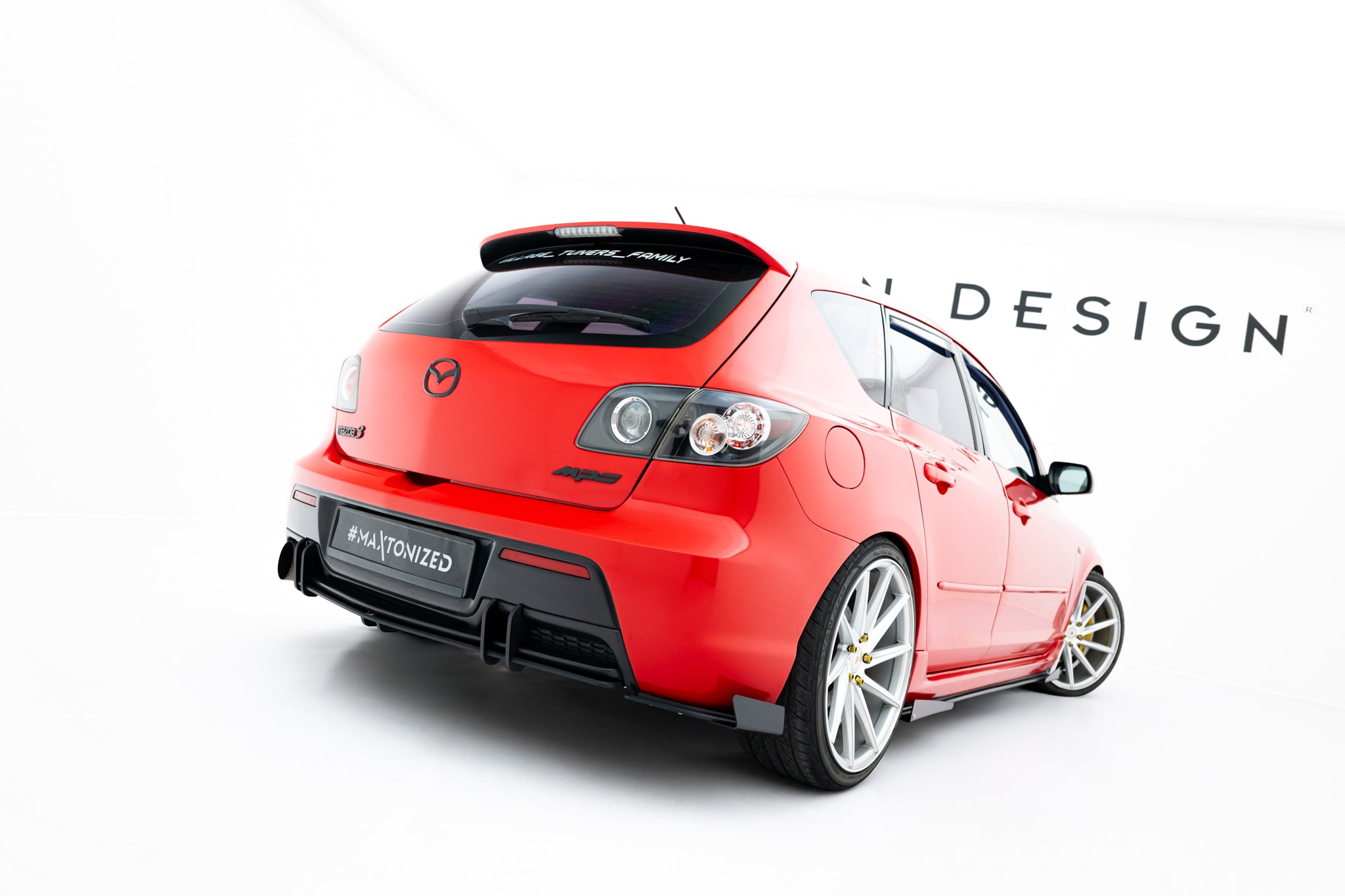 Maxton Design Street Pro Heckschürze passend für Mazda 3 MPS Mk1 EU Version