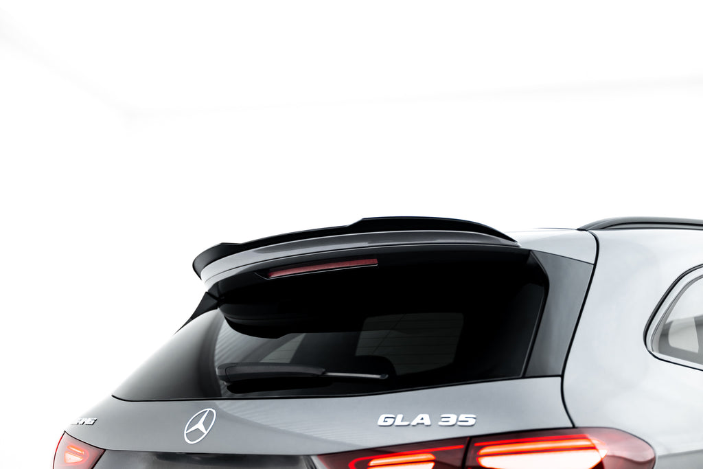Maxton Design Spoiler CAP passend für Mercedes-AMG GLA 35 H247 Facelift schwarz Hochglanz