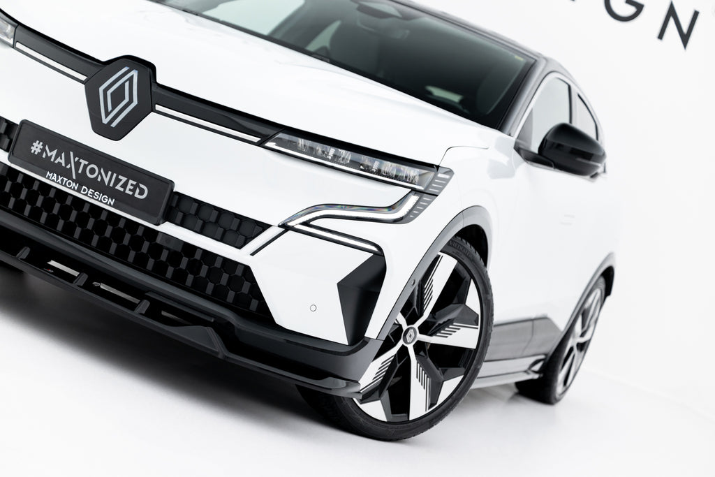Maxton Design Street+ Spoilerlippe Front Ansatz passend für Renault Megane E-Tech Electric Mk1 schwarz Hochglanz