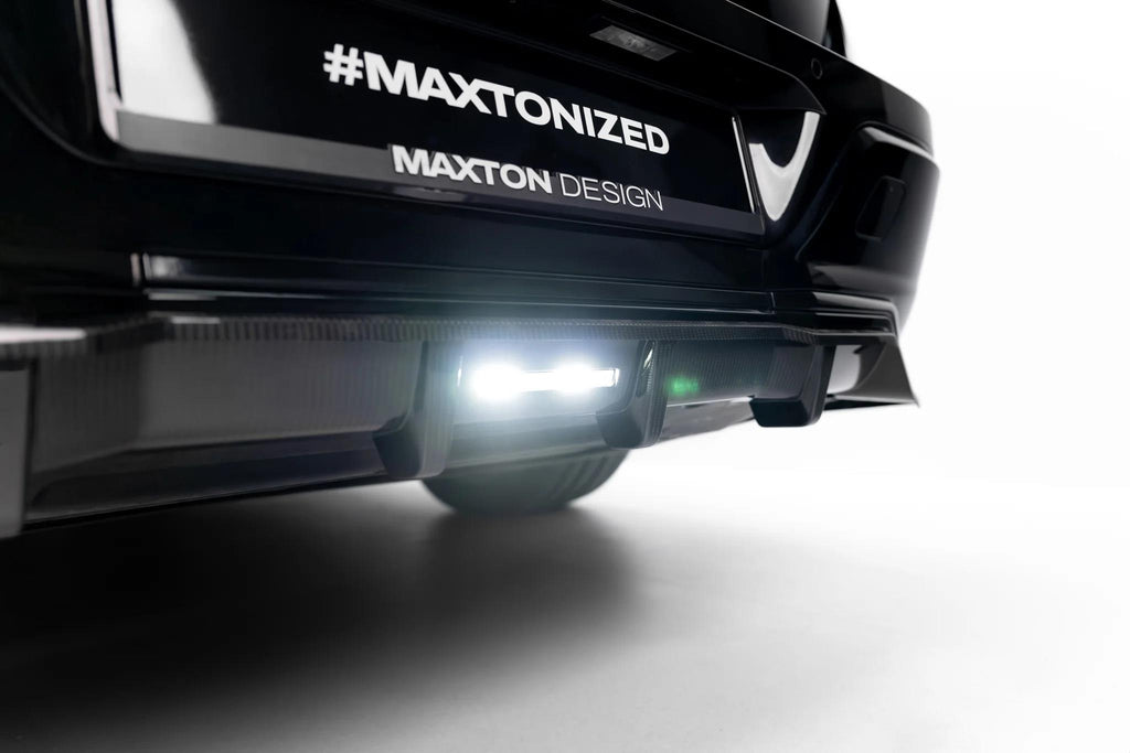 Maxton Design Prepreg Carbon Fiber Rear Splitter (mit Einem Vertikalem Balken) Bmw 7 M-Paket / I7 M-Paket G70