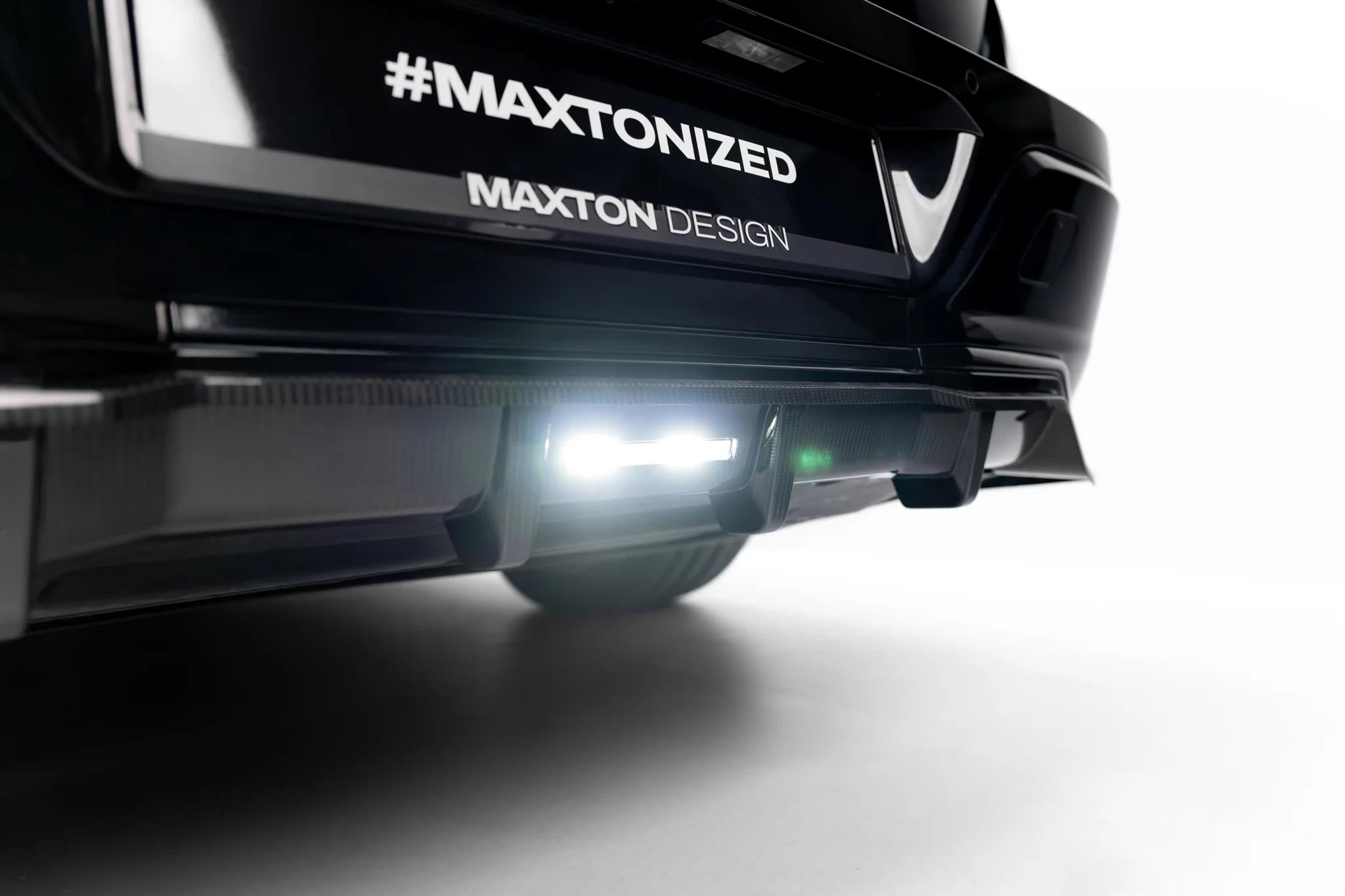 Maxton Design Prepreg Carbon Fiber Rear Splitter (mit Einem Vertikalem Balken) Bmw 7 M-Paket / I7 M-Paket G70