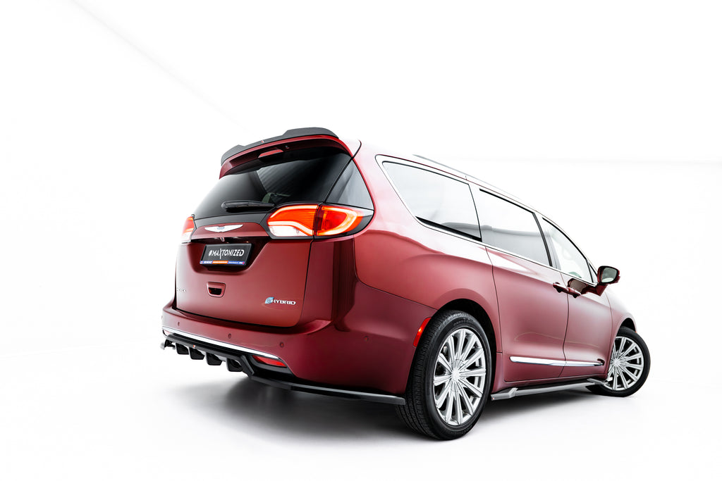 Maxton Design Street+ Seitenschweller Leisten V.2 passend für Chrysler Pacifica Mk2 schwarz Hochglanz
