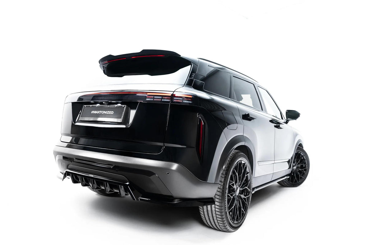 Maxton Design Street+ Mittlerer Diffusor RACE für Jaecoo 7 Hybrid Mk1 [2023-] | Schwarz Hochglanz | ABS-Kunststoff