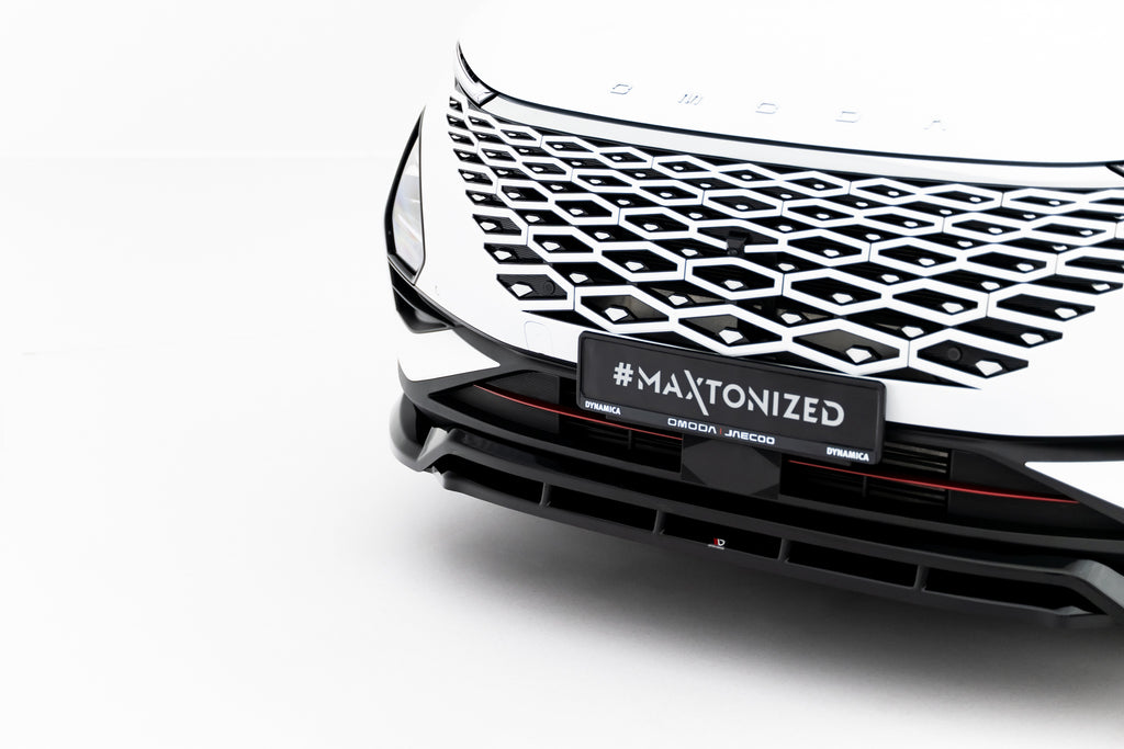 Maxton Design Street+ Spoilerlippe Front Ansatz passend für Omoda 5 Mk1 schwarz Hochglanz