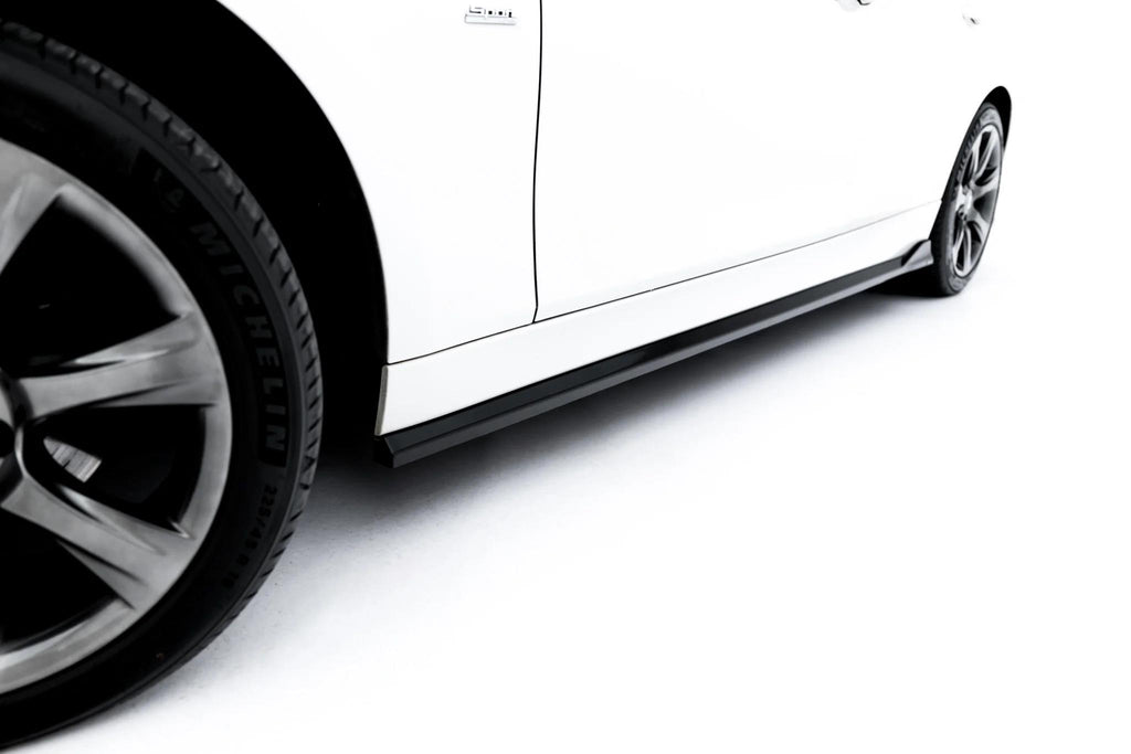 Maxton Design Street+ Seitenschweller Leisten passend für BMW 3er Sportline Limousine / Touring F30 / F31 schwarz Hochglanz
