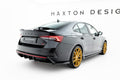Maxton Design Heck Ansatz Flaps Diffusor V.4 passend für Skoda Octavia RS Liftback / Combi Mk4 Facelift schwarz Hochglanz