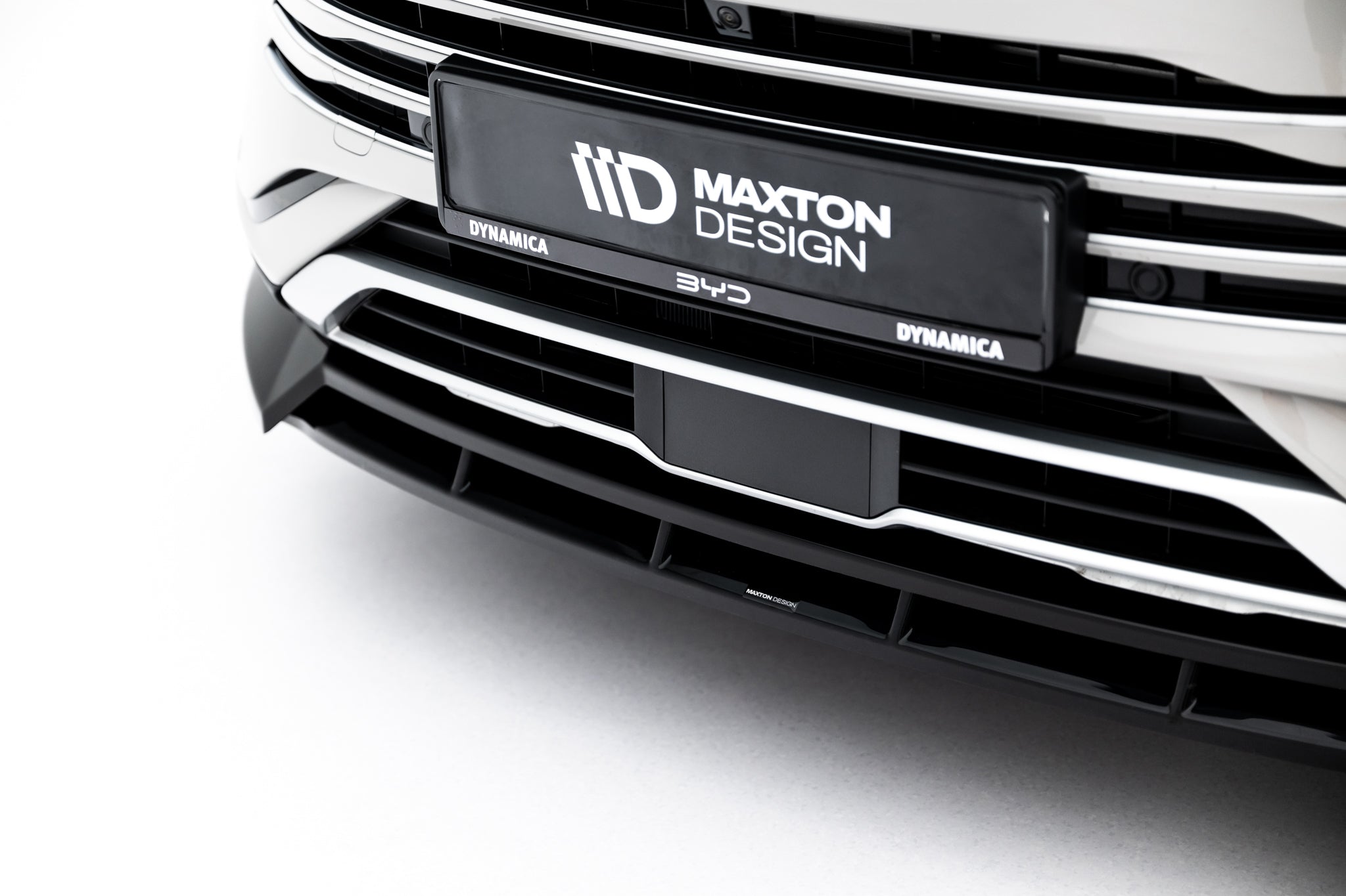 Maxton Design Street+ Spoilerlippe Front Ansatz V.1 passend für BYD Seal U Mk1 schwarz Hochglanz