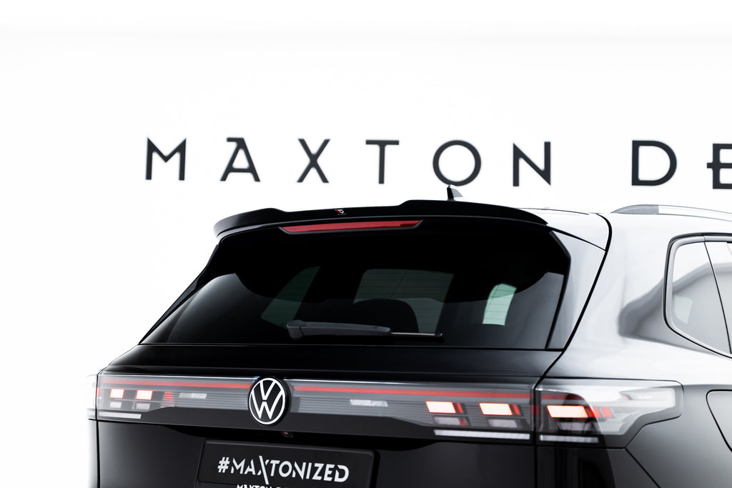 Maxton Design Spoiler CAP passend für VW Tiguan Mk3 schwarz Hochglanz