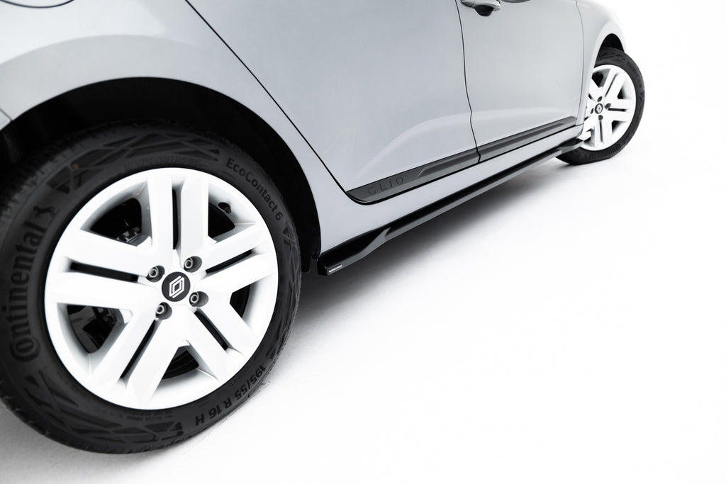 Maxton Design Street+ Seitenschweller Leisten passend für Renault Clio Mk5 Facelift schwarz Hochglanz