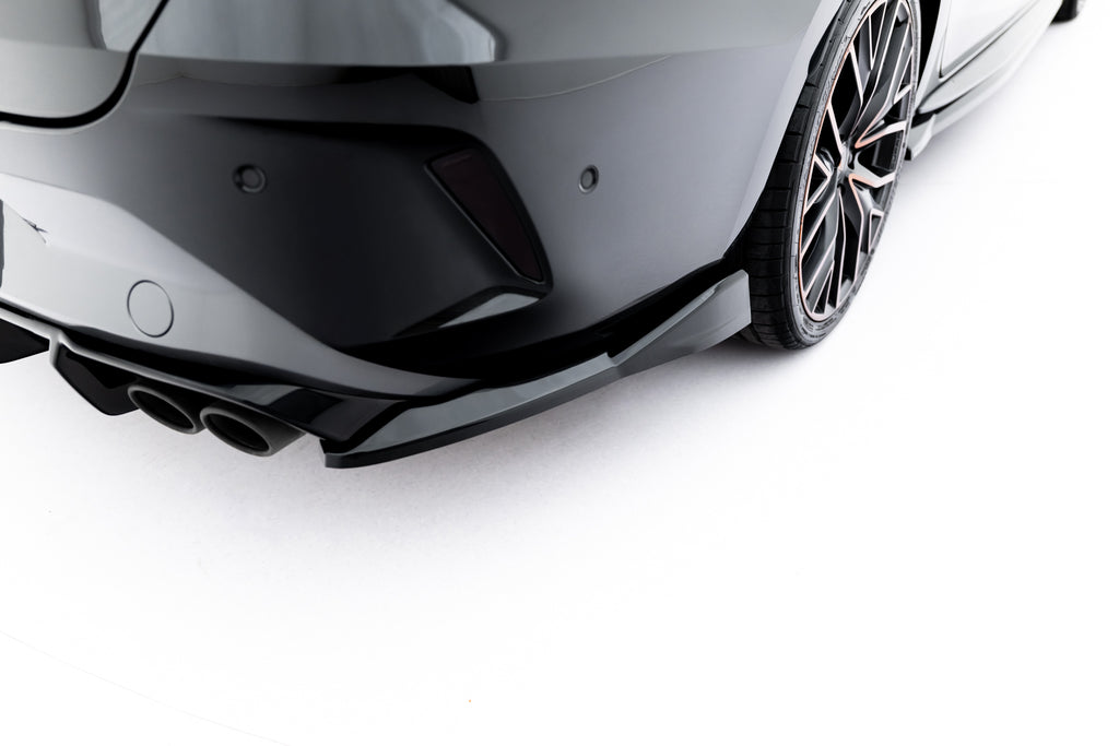 Maxton Design Heck Ansatz Flaps Diffusor V.6 passend für Cupra Leon ST Mk1 Facelift schwarz Hochglanz