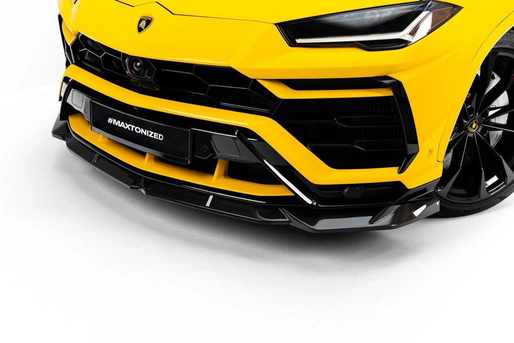 Maxton Design Prepreg Carbon Fiber Street+ Spoilerlippe Front Ansatz Passend für Lamborghini Urus Mk1