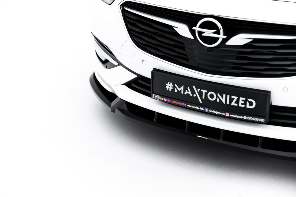 Maxton Design Street+ Spoilerlippe Front Ansatz passend für Opel Insignia OPC-Line Mk2 schwarz Hochglanz