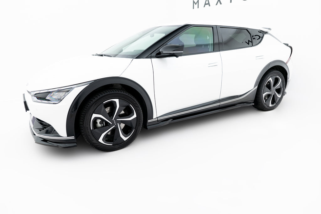 Maxton Design Street+ Seitenschweller Leisten passend für Kia EV6 Mk1 schwarz Hochglanz