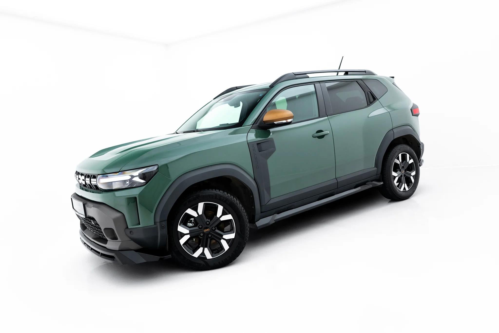Maxton Design Street+ Seitenschweller Leisten Passend für Dacia Duster Mk3 Schwarz Hochglanz