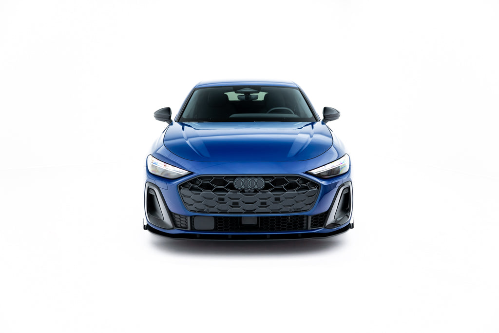 Maxton Design Street Pro Street+ Spoilerlippe Front Ansatz + Flaps passend für Audi A5 S-Line / S5 Limousine / Avant B10 schwarz Hochglanz