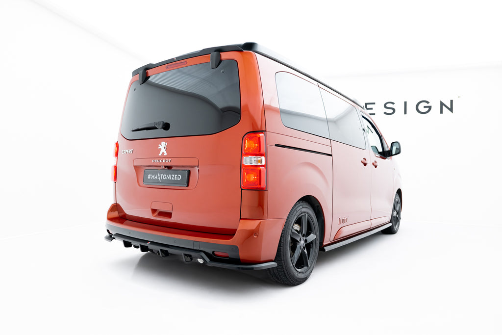 Maxton Design Spoiler CAP passend für Peugeot Expert Mk3 schwarz Hochglanz
