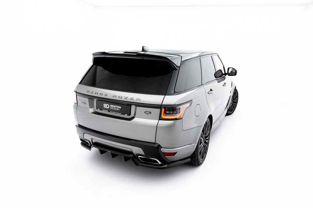 Maxton Design Spoiler CAP passend für Land Rover Range Rover Sport Mk2 Facelift schwarz Hochglanz