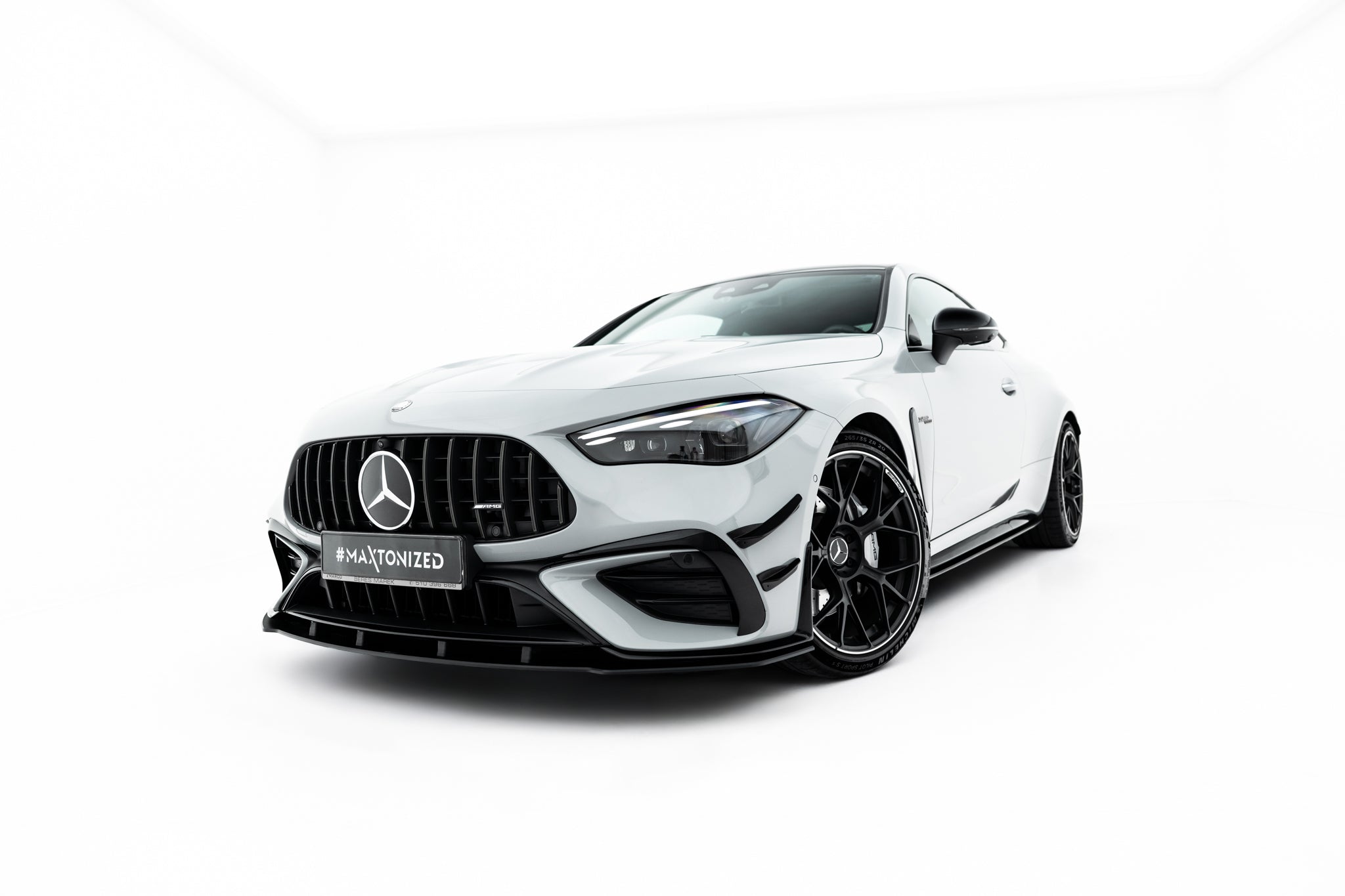 Maxton Design Street Pro Street+ Spoilerlippe Front Ansatz passend für Mercedes-AMG CLE 53 Aero C236