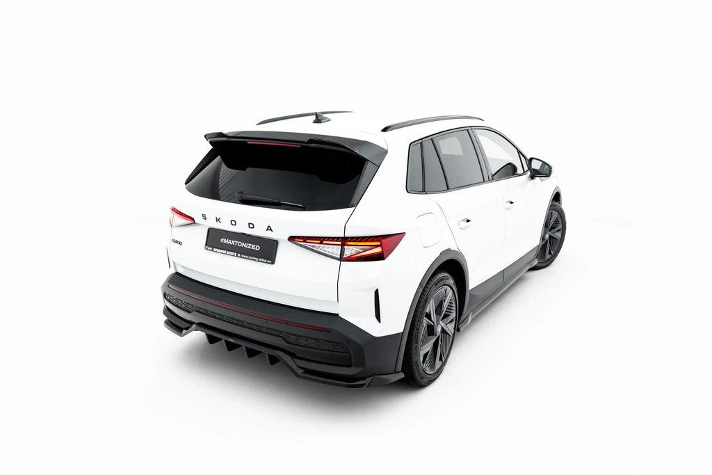 Maxton Design Heckspoiler Lippe Skoda Elroq RS Mk1 Schwarz Hochglanz
