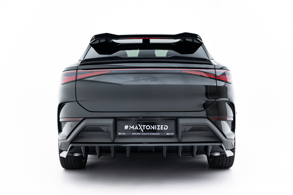 Maxton Design Street+ Mittlerer Diffusor RACE passend für BYD Sealion 7 Mk1 schwarz Hochglanz