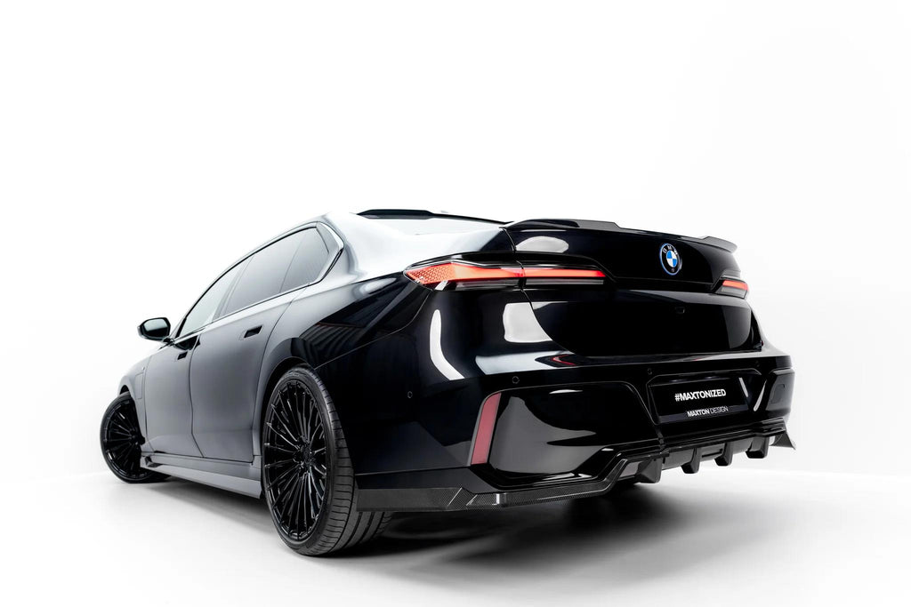 Maxton Design Prepreg Carbon Fiber Rear Splitter (mit Einem Vertikalem Balken) Bmw 7 M-Paket / I7 M-Paket G70